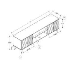 Monarch TV Stand 72