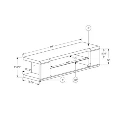 Monarch TV Stand 60" -