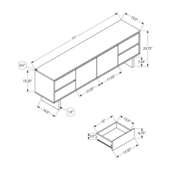 Monarch TV Stand 72