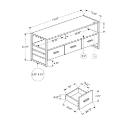Monarch TV Stand 72" -