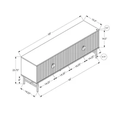 Monarch TV Stand 60