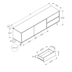 Monarch TV Stand 72