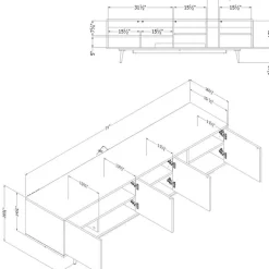 Meubles South Shore TV Stand 71