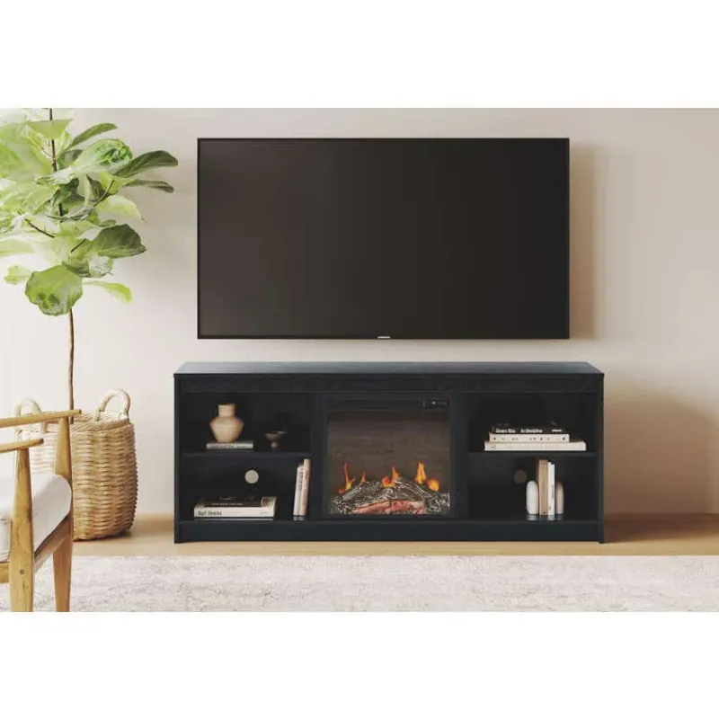 Meubles South Shore TV Stand with Electric Fireplace 60" - South Shore