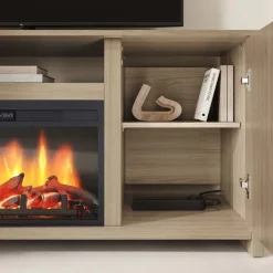 Meubles South Shore TV Stand with Electric Fireplace 60