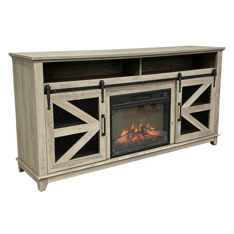 TV Stand with Electric Fireplace 66"