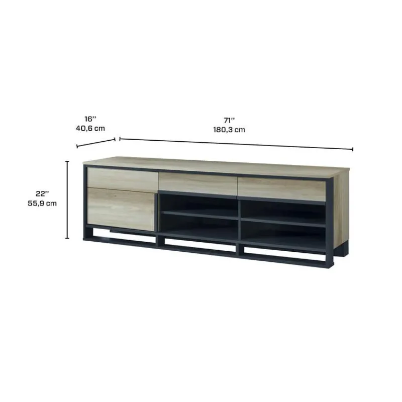 TV Stand with Storage - 71"