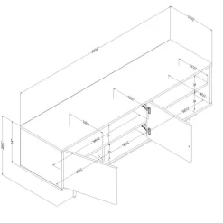 Meubles South Shore TV Stand with Storage 60