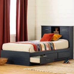 Meubles South Shore Twin Bed with 3-Drawer Storage and Headboard (39