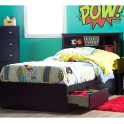 Meubles South Shore Twin Bed with 3-Drawer Storage and Headboard (39") - South Shore