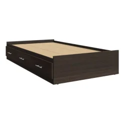 SUA-V Twin Bed with 3-Drawer Storage and Headboard (39