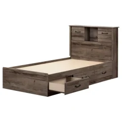 Meubles South Shore Twin Bed with 3-Drawer Storage and Headboard (39") - South Shore