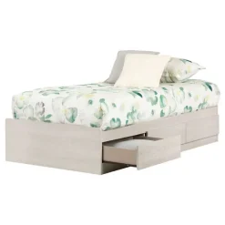 Meubles South Shore Twin Bed With 3-Drawer Storage (39
