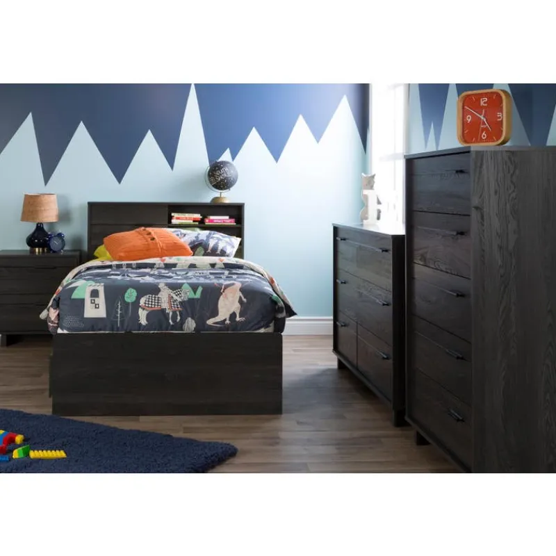 Meubles South Shore Twin Bed with 3-Drawer Storage and Headboard (39") - South Shore