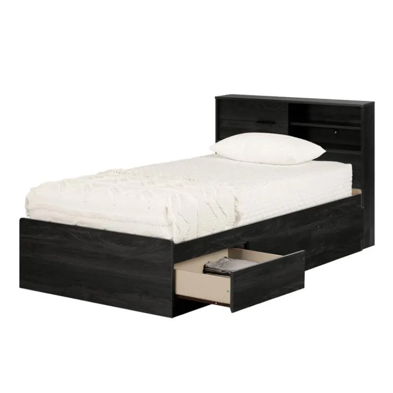 Meubles South Shore Twin Bed with 3-Drawer Storage and Headboard (39") - South Shore