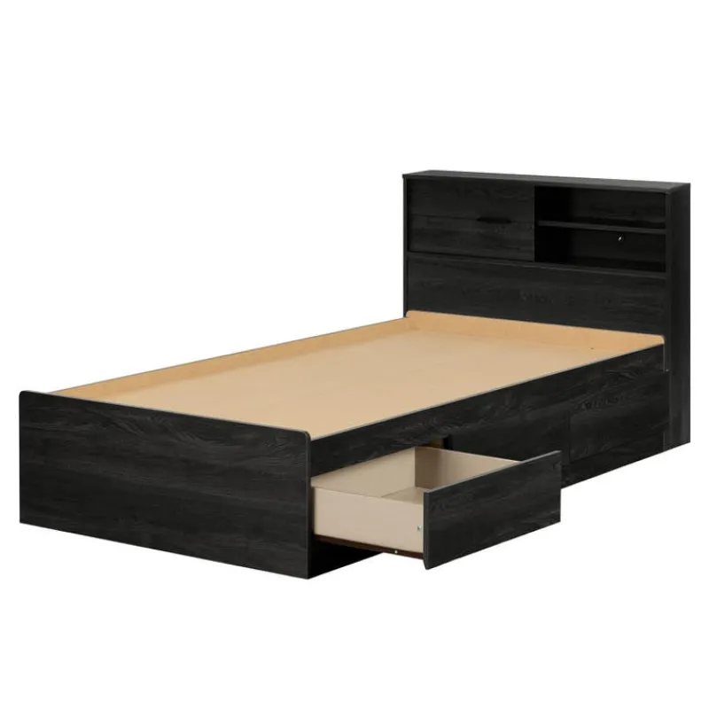 Meubles South Shore Twin Bed with 3-Drawer Storage and Headboard (39") - South Shore