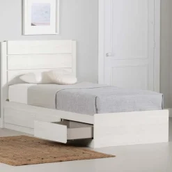 Meubles South Shore Twin Bed with 3-Drawer Storage and Headboard (39") - South Shore