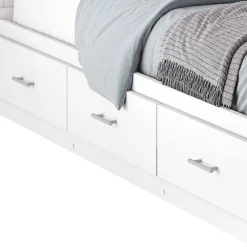 SUA-V Twin Bed with 3-Drawer Storage, Headboard and Dresser (39