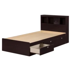 Meubles South Shore Twin Bed with 3-Drawer Storage and Headboard (39