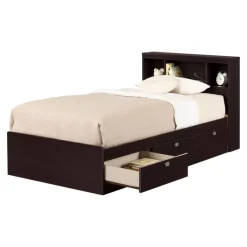 Meubles South Shore Twin Bed with 3-Drawer Storage and Headboard (39