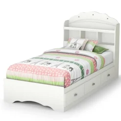 Meubles South Shore Twin Bed with 3-Drawer Storage and Headboard (39") - South Shore