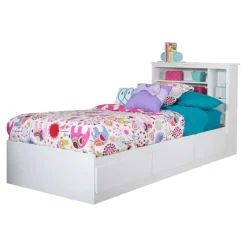 Meubles South Shore Twin Bed with 3-Drawer Storage and Headboard (39