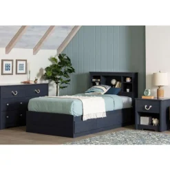 Meubles South Shore Twin Bed with 3-Drawer Storage and Headboard (39