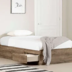 Meubles South Shore Twin Bed With 3-Drawer Storage (39