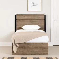 Meubles South Shore Twin Bed with 3-Drawer Storage and Headboard (39