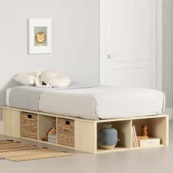 Meubles South Shore Twin Bed with Storage and Baskets (39
