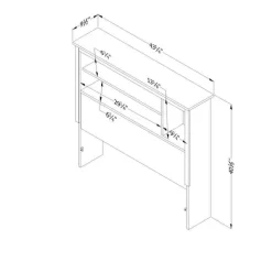 Meubles South Shore Twin Bookcase Headboard (39") - South Shore