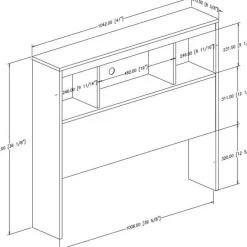 Meubles South Shore Twin Bookcase Headboard (39'') - South Shore