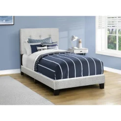 Monarch Twin Fabric Bed with Headboard (39