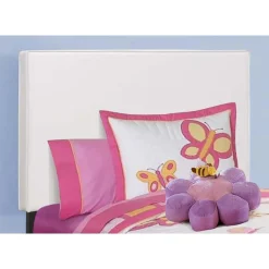 Monarch Twin Leather-Look Bed with Headboard (39