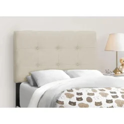 Monarch Twin Linen Bed with Headboard (39")