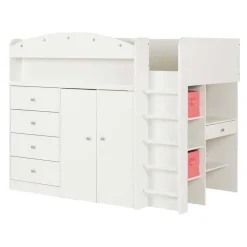 Meubles South Shore Twin Loft Bed With Desk 39'' - South Shore