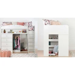 Meubles South Shore Twin Loft Bed With Desk 39'' - South Shore