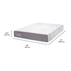 LOOP Twin Medium-FirmMemory Foam Mattress-in-a-Box - 39"