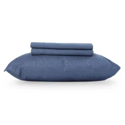 Twin Microfibre Bed Sheet Set - Blue