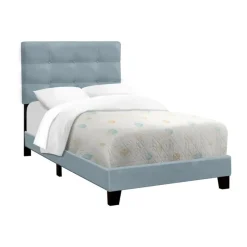 Monarch Twin Velvet Bed with Headboard (39