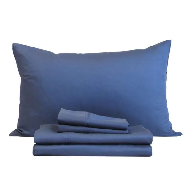 Twin XL Bamboo Bed Sheet Set - Blue