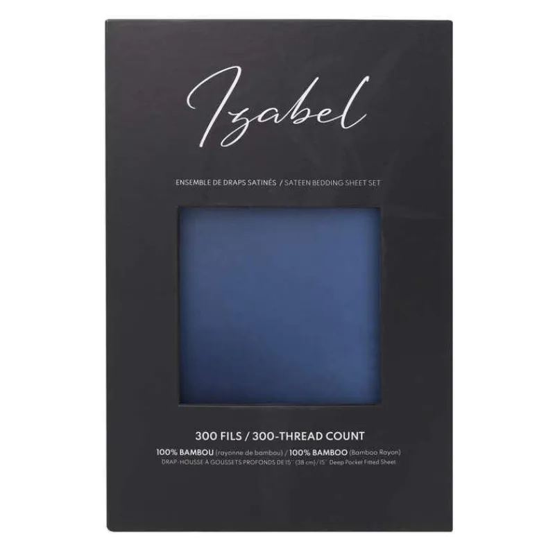 Twin XL Bamboo Bed Sheet Set - Blue