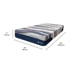 ZedBed Twin XL Firm Mattress with Pocket Coils - 39" x 80"