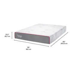 LOOP Twin XL Medium-Firm Memory Foam Mattress-in-a-Box - 39" x 80"