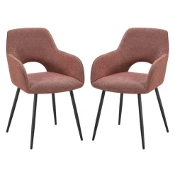 Upholstered Chairs (Set of 2) - Rust