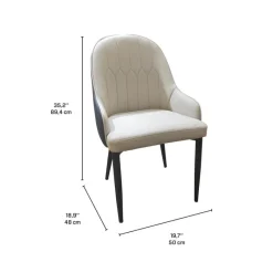 Upholstered Chairs (Set of 2) - and Blue-Grey