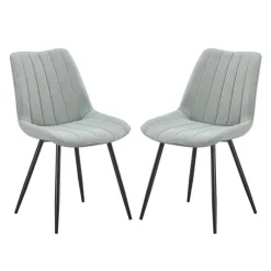 Upholstered Chairs (Set of 2) - Grey