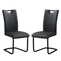 Upholstered Chairs (Set of 2) - Black