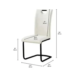 Upholstered Chairs (Set of 2) - White