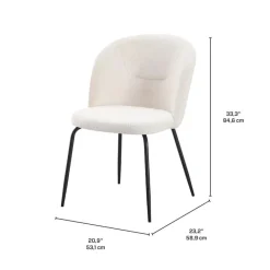 Upholstered Chairs (Set of 2) - Cream